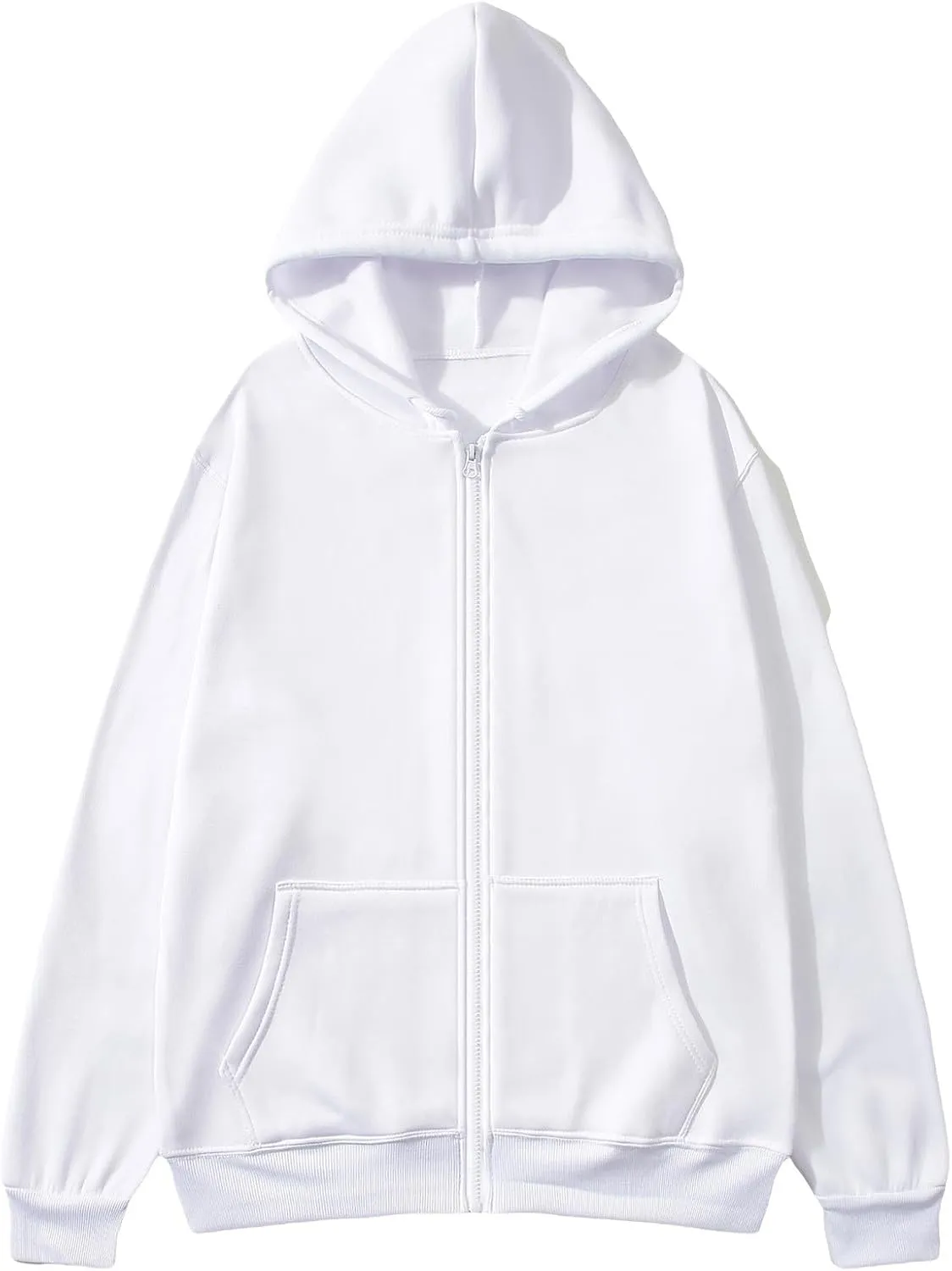 Sweatshirts for Men Loose Fit Long Sleeve Solid Color Hoodies Pullover Breathable Active Lightweight Sweater