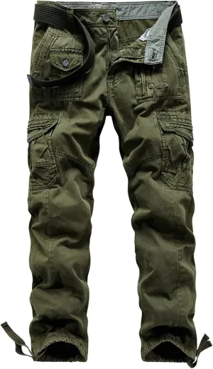 Tactical Pants for Men Stretch Lightweight Cargo Sweatpants Stretch Waistband Workout Joggers Athletic Hiking Pants