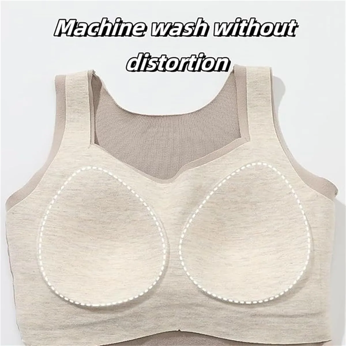 Thickened Warm Tank Top with Shelf Bra,Women Soft Sleeveless Camisole Base Layer,Fleece Lined Vest with Built - in Bra