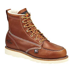 Thorogood 804-4200 Men's American Heritage 6" Moc Toe Steel Toe Work Boots - Brown