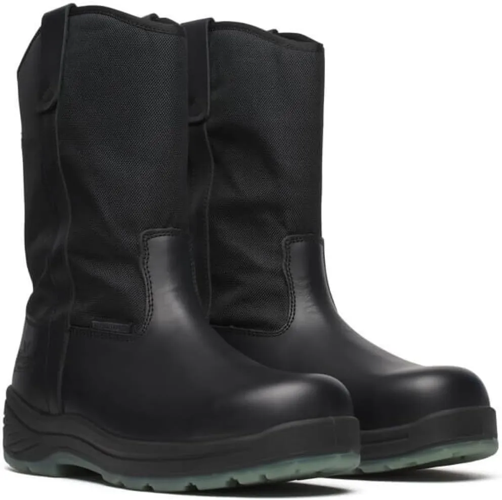 Thorogood Thoro-Flex 10 Black Safety Toe Work Boots for Men and Women - Made from Full-Grain Leather with Composite Toe and Slip-, Oil-, and Puncture-Resistant Outsole