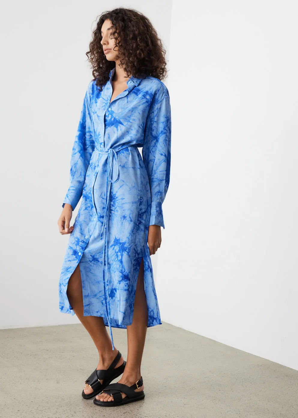 Tie Dye Shirt Dress