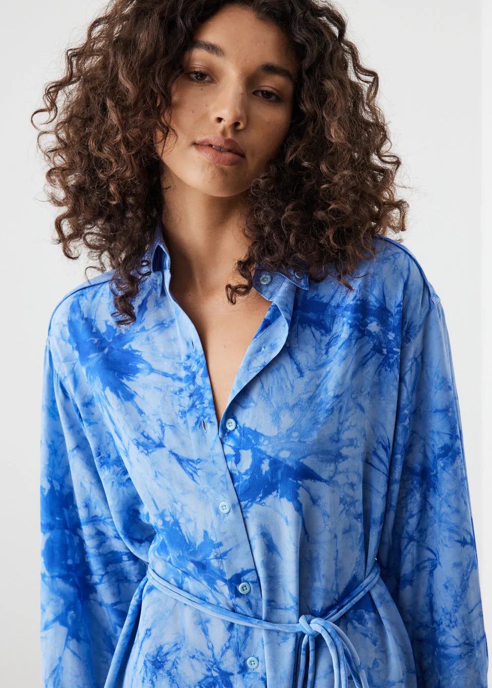 Tie Dye Shirt Dress