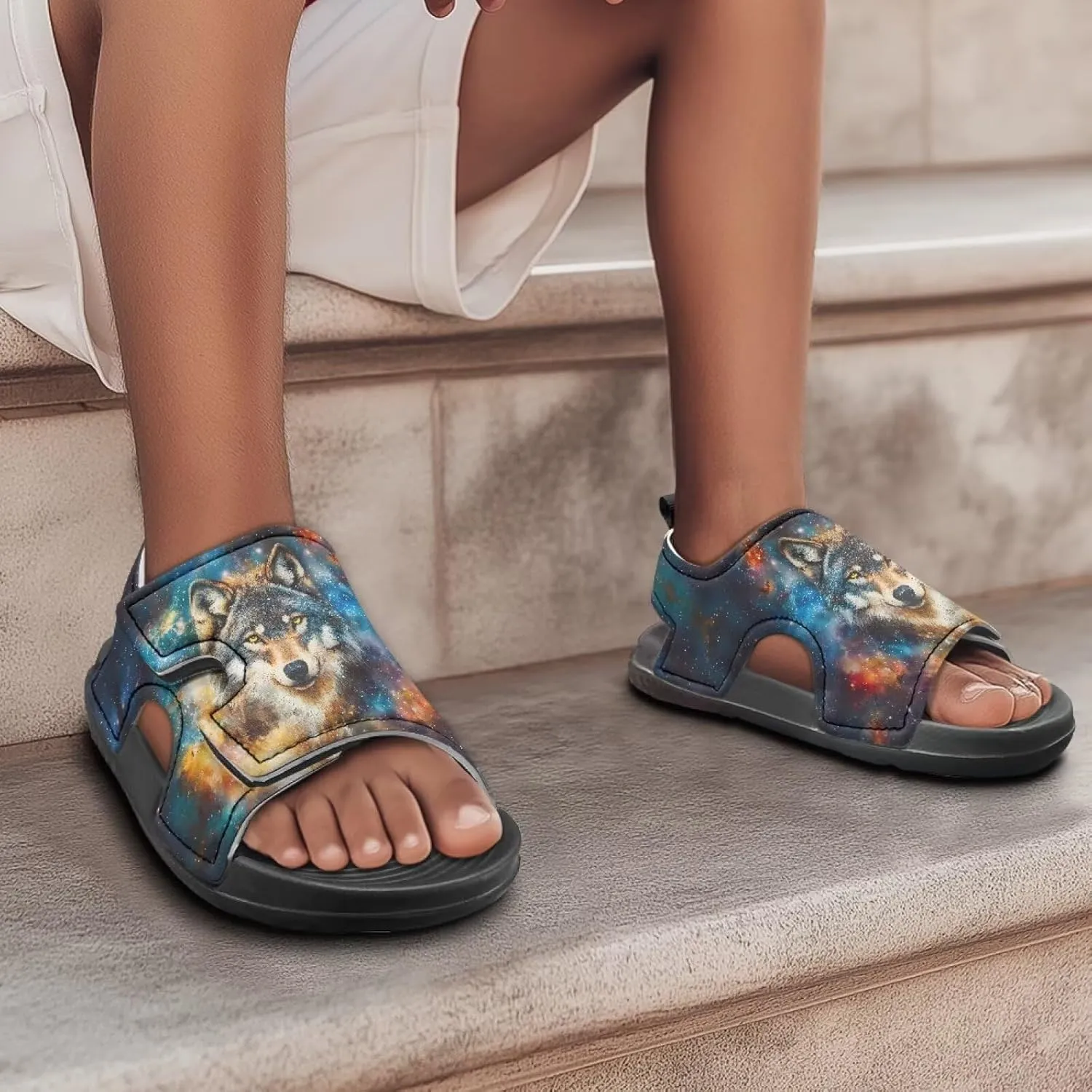 Toddler Boy Sandals Funny Summer Shoes for Kids Comfort Sport Sandals