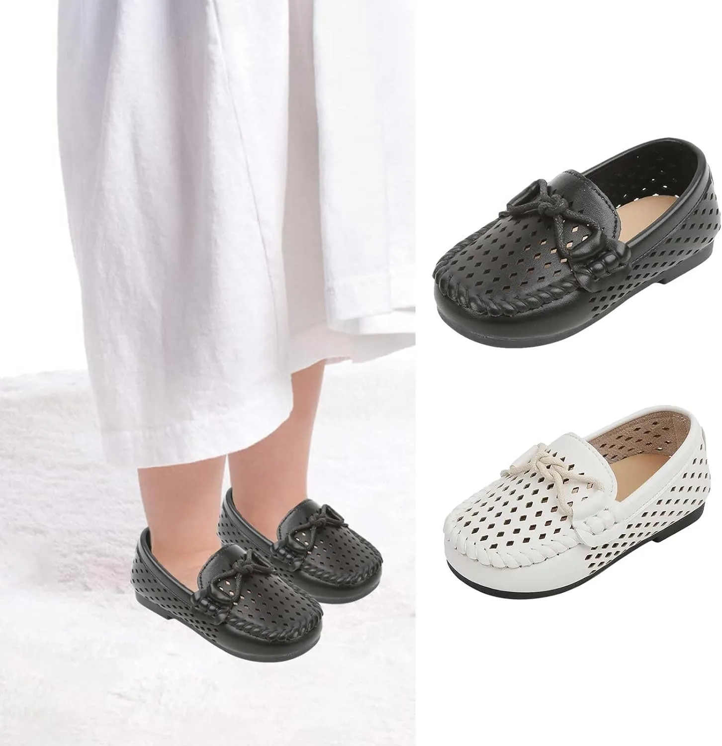 Toddler Girls Dress Shoes Little Girls Loafers School Mary Jane Flat for Girls Thick Breathable Infant Water Shoes