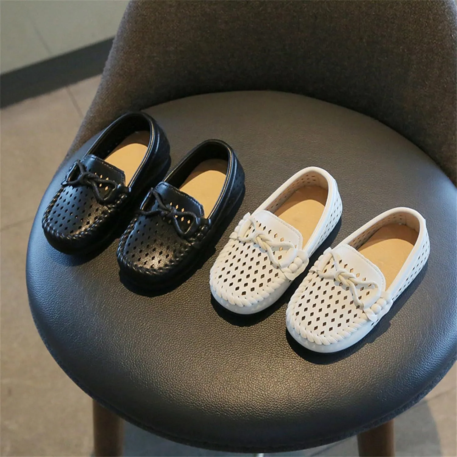 Toddler Girls Dress Shoes Little Girls Loafers School Mary Jane Flat for Girls Thick Breathable Infant Water Shoes