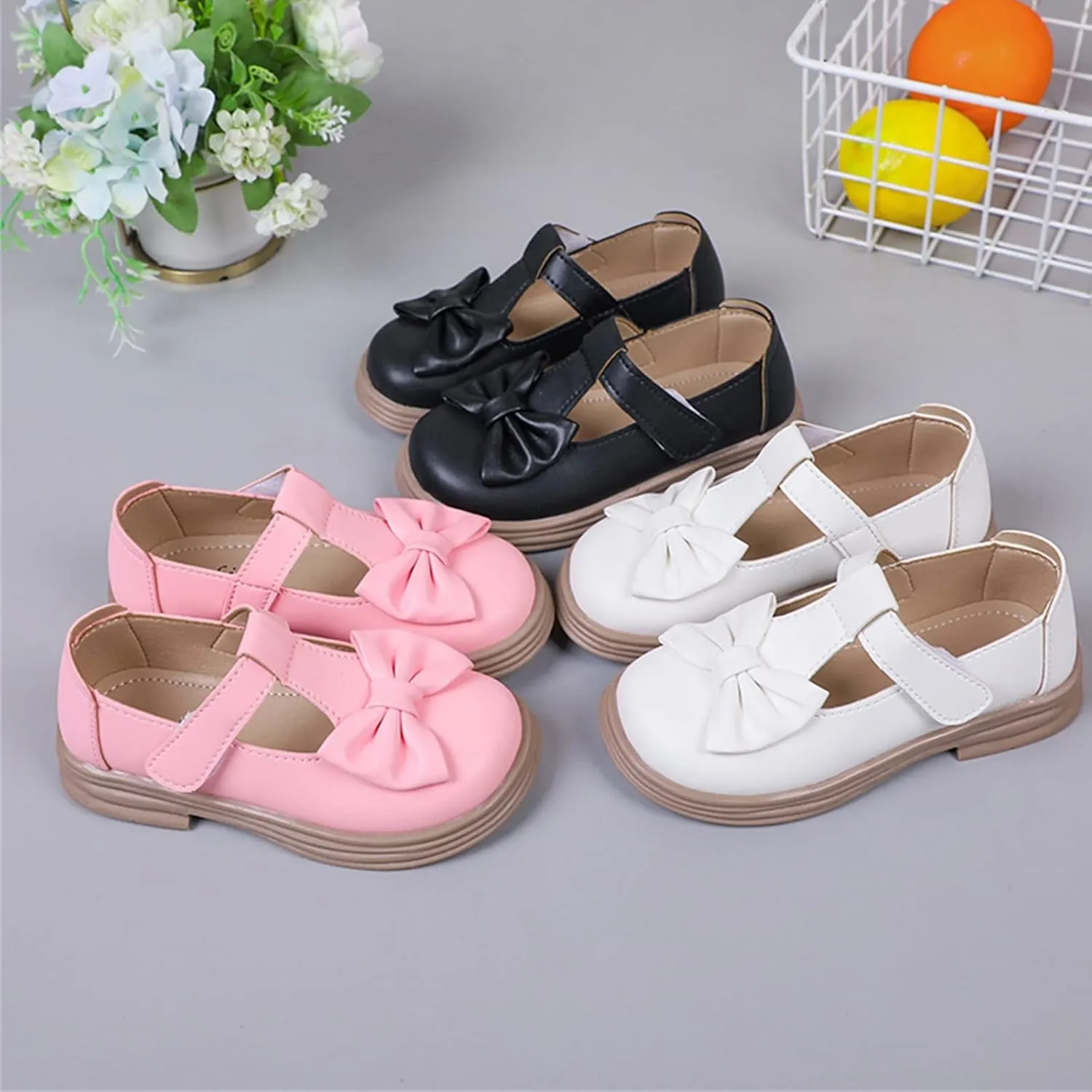 Toddler Girls Mary Jane Dress Shoes Ballet Flat?? for Little Kid Par??y School ??xford Shoes Fashion Casual