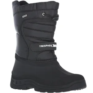 Trespass Dodo Water Resistant Fleece Lined Snow Boots - Black