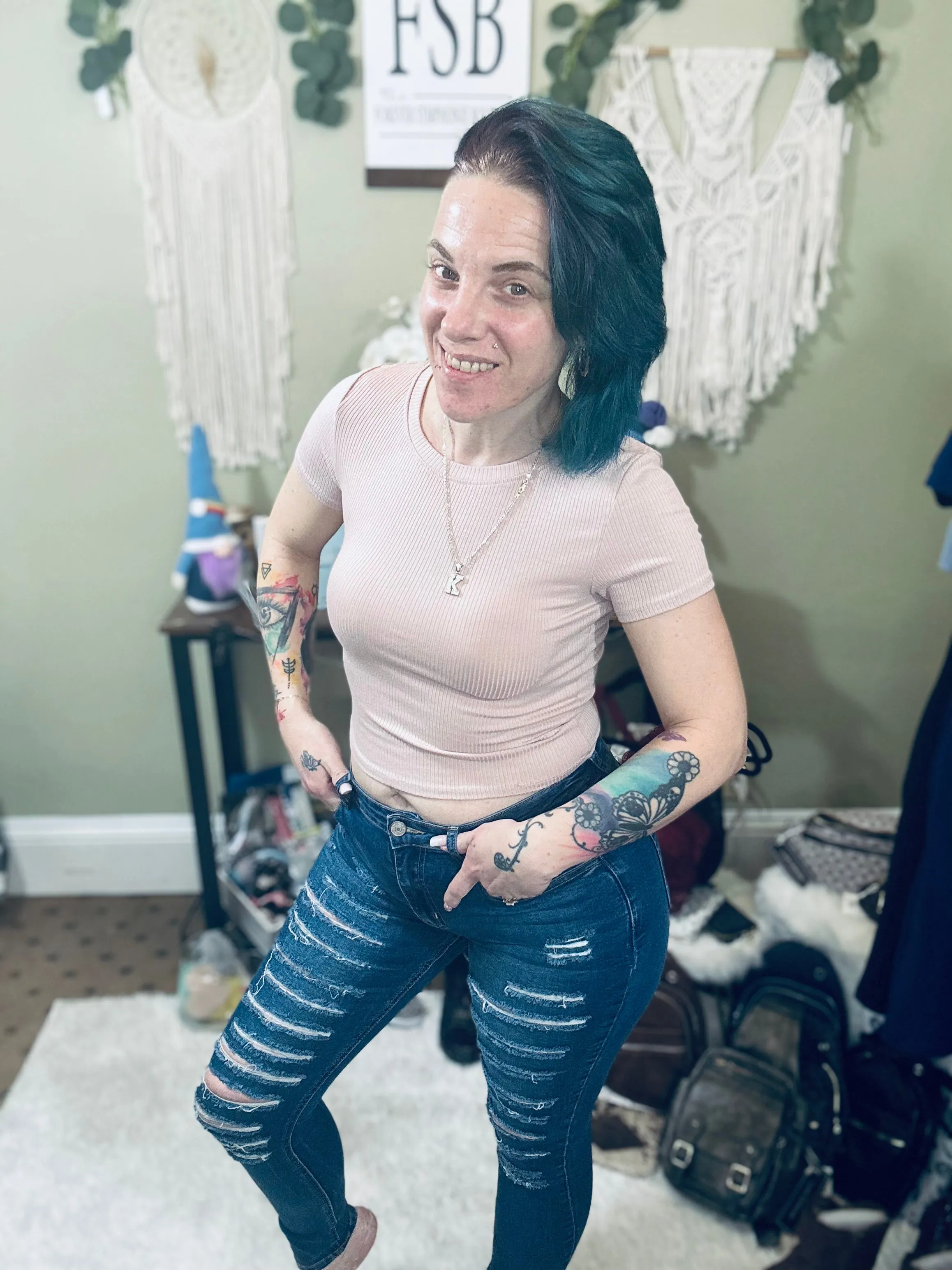 Trippin Over You Skinny Jeans