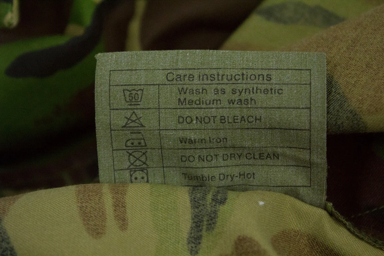 UK-Nato Camouflage Combat Military Jacket Shirt, Size S