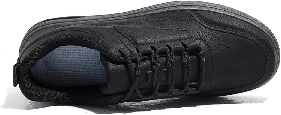 VAXAV Men's Fashion Low Top PU Flats Sneakers Skate Walking Driving Shoes