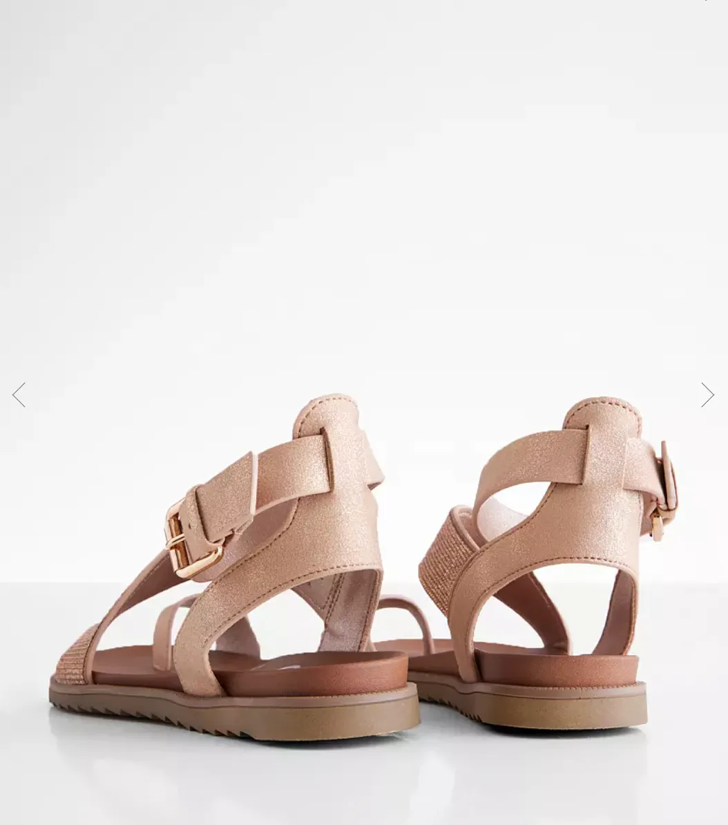 Very G Sandals in Rose Gold and Glitter (SALE)
