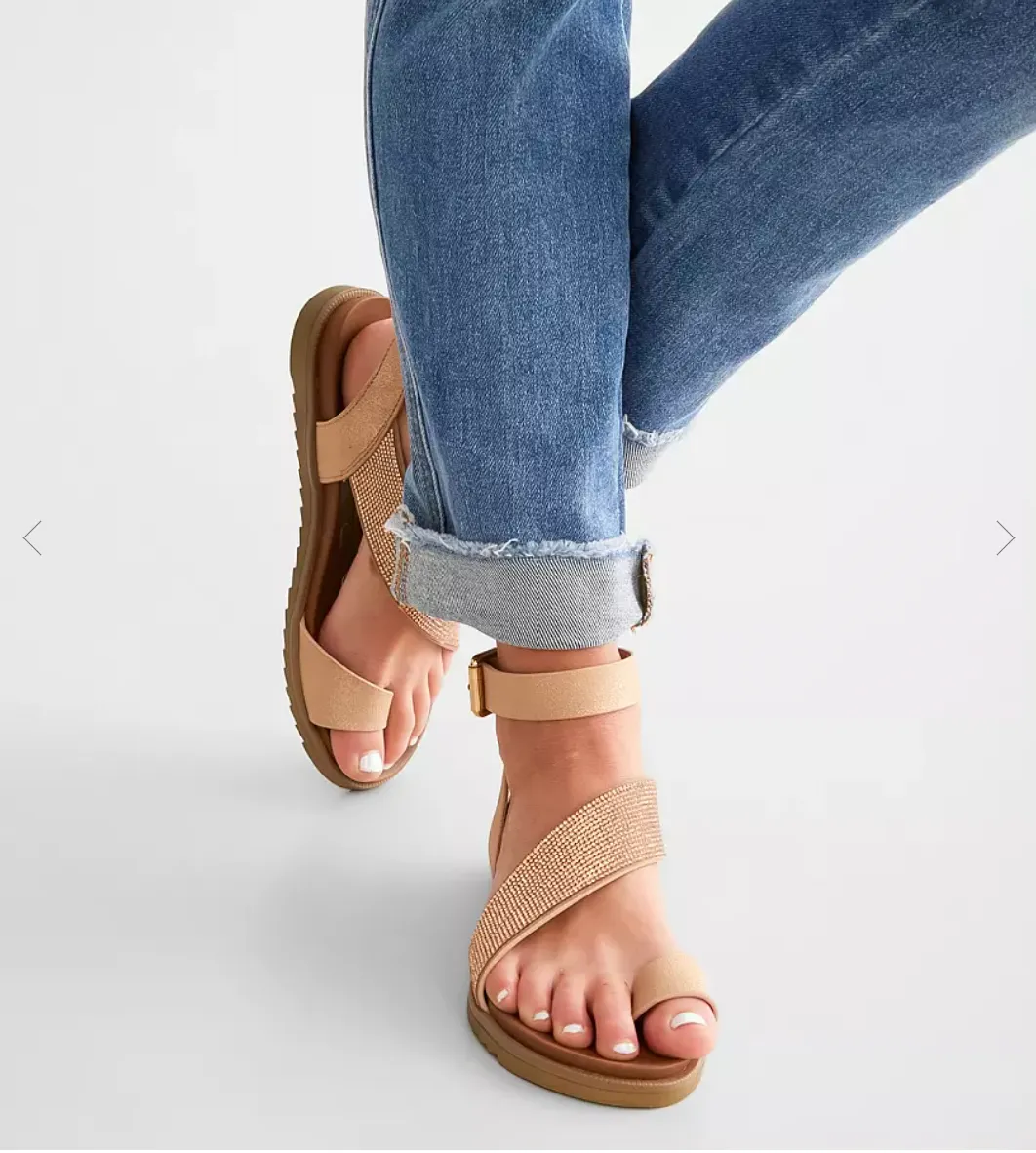 Very G Sandals in Rose Gold and Glitter (SALE)
