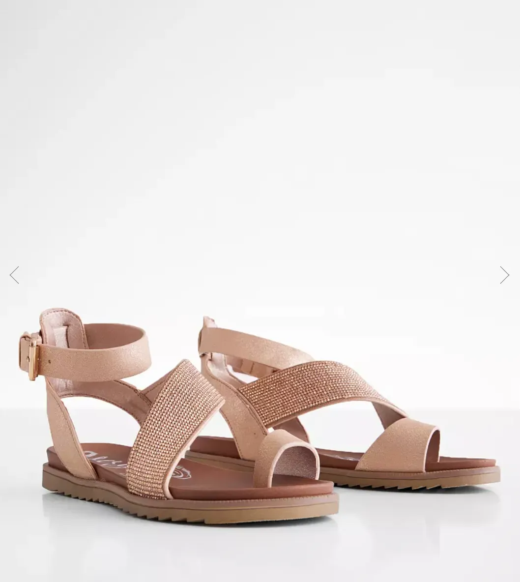 Very G Sandals in Rose Gold and Glitter (SALE)