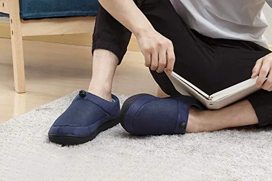 VONMAY Men's Slippers Memory Foam House Shoes Indoor Outdoor Adjustable Breathable Closed Back