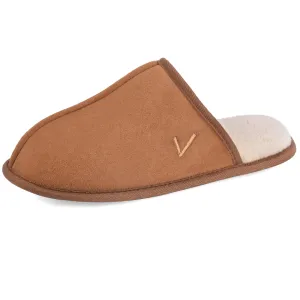 VONMAY Men's Suede Closed Toe Scuff Slipper Comfy Memory Foam Clog Lightweight Warm House Bedroom Shoes