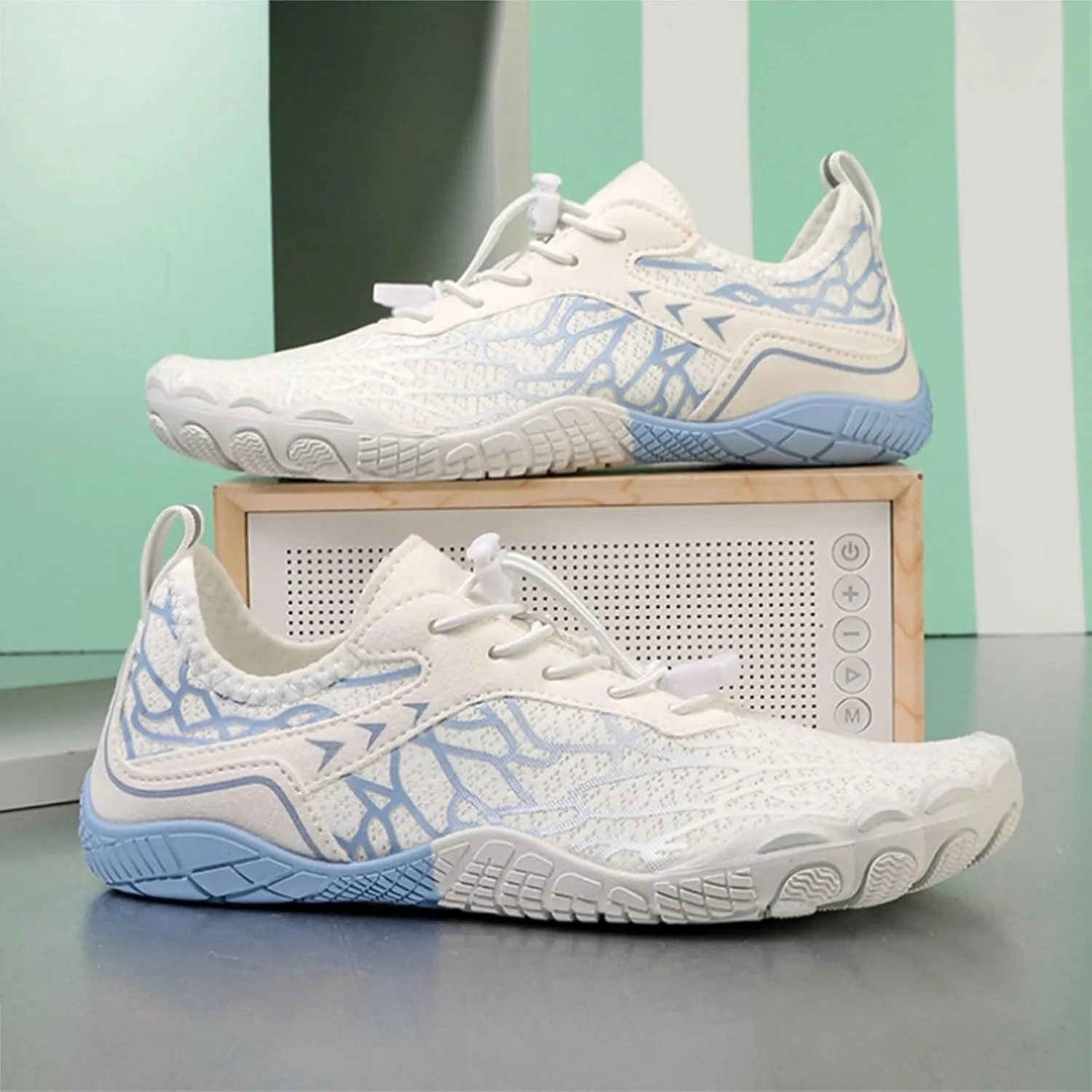 Water Shoes for Men Women Barefoot Beach River Shoes for Wading Diving Sand Volleyball Summer Outdoor Sports Shoe Hiking Walking Boating Fishing Lightweight Laceless Indoor Cushion Shoe Yoga Boxing