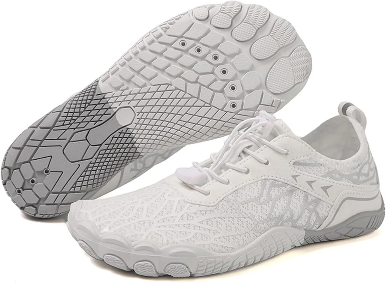 Water Shoes for Men Women Barefoot Beach River Shoes for Wading Diving Sand Volleyball Summer Outdoor Sports Shoe Hiking Walking Boating Fishing Lightweight Laceless Indoor Cushion Shoe Yoga Boxing