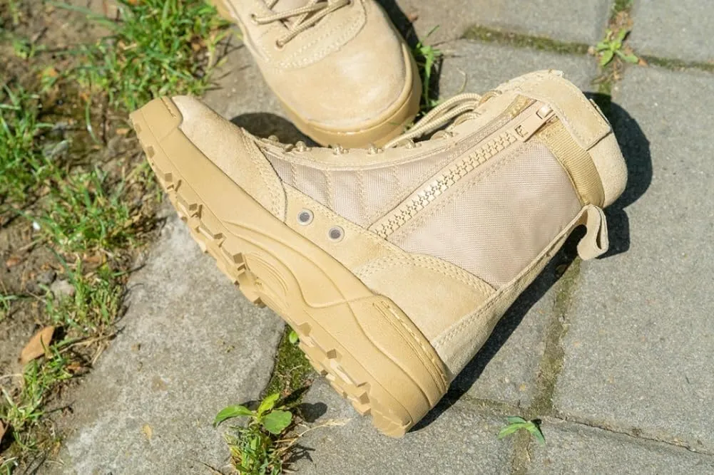 Waterproof Non-Slip Hiking Boots for Boys Girls Kids Children's Summer Camp Desert Military Fan Shoes Anti-Collision Tactical Boots with Anti-Collision Durable Traction Outsole Comfortable Quick Dry