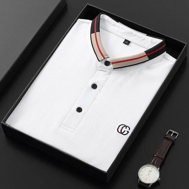 West Louis Solid Color Short Sleeved Polo