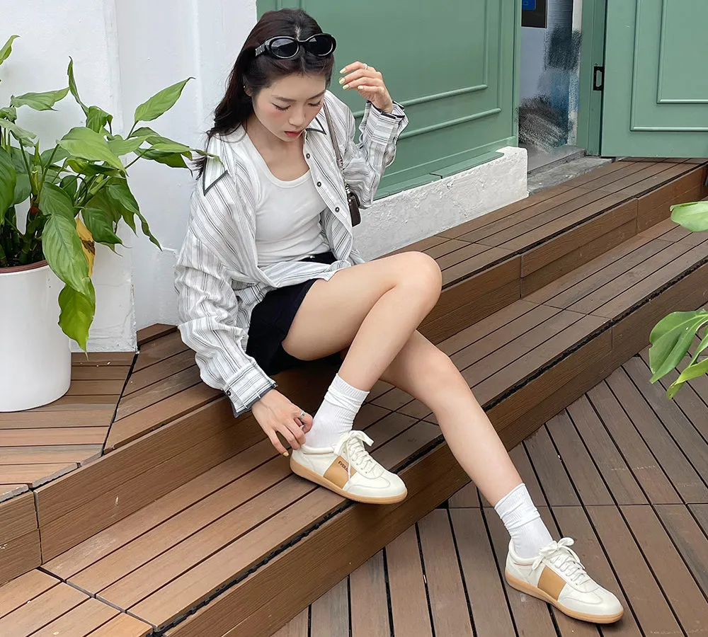 Women Leather Casual Sneakers Edie