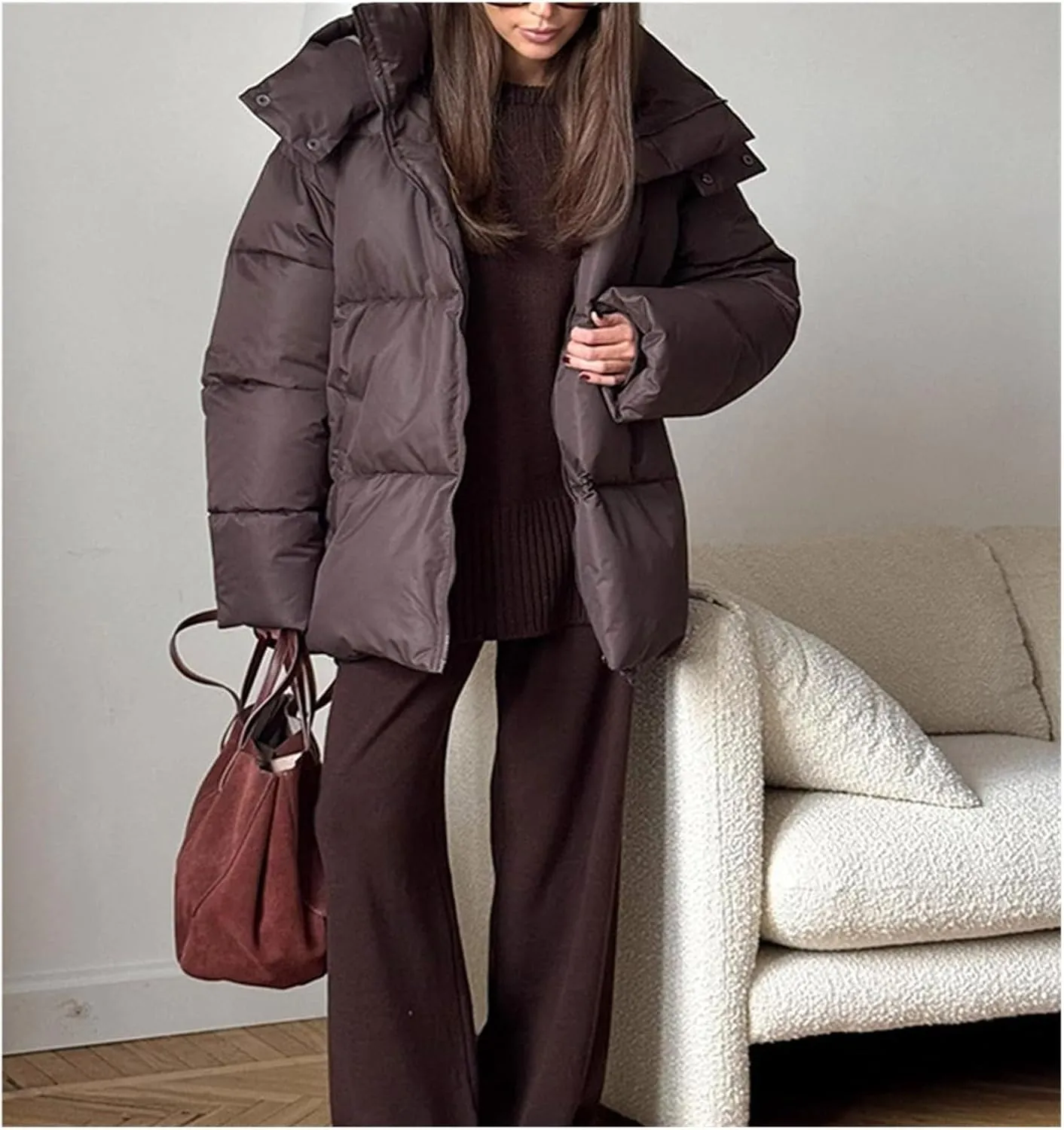 Women Loose Cotton-padded Coat Coat Autumn And Winter Fashion New Cotton-padded Jacket