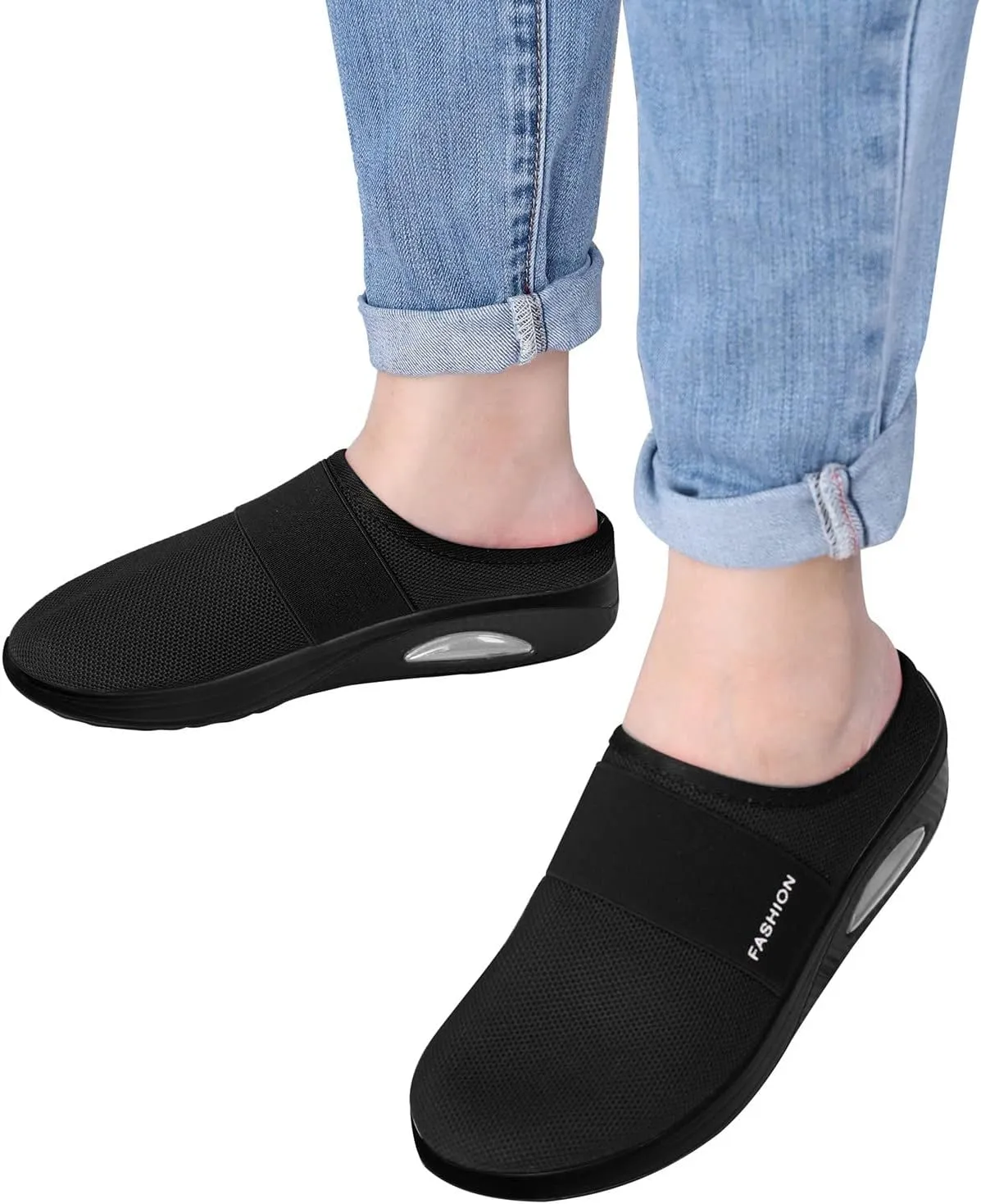 Women's Fashion Sneaker Non Slip Breathable Lightweight Comfortable Lace Up Black Running Shoes Loafers with Arch Support for Women White Leather Sneakers