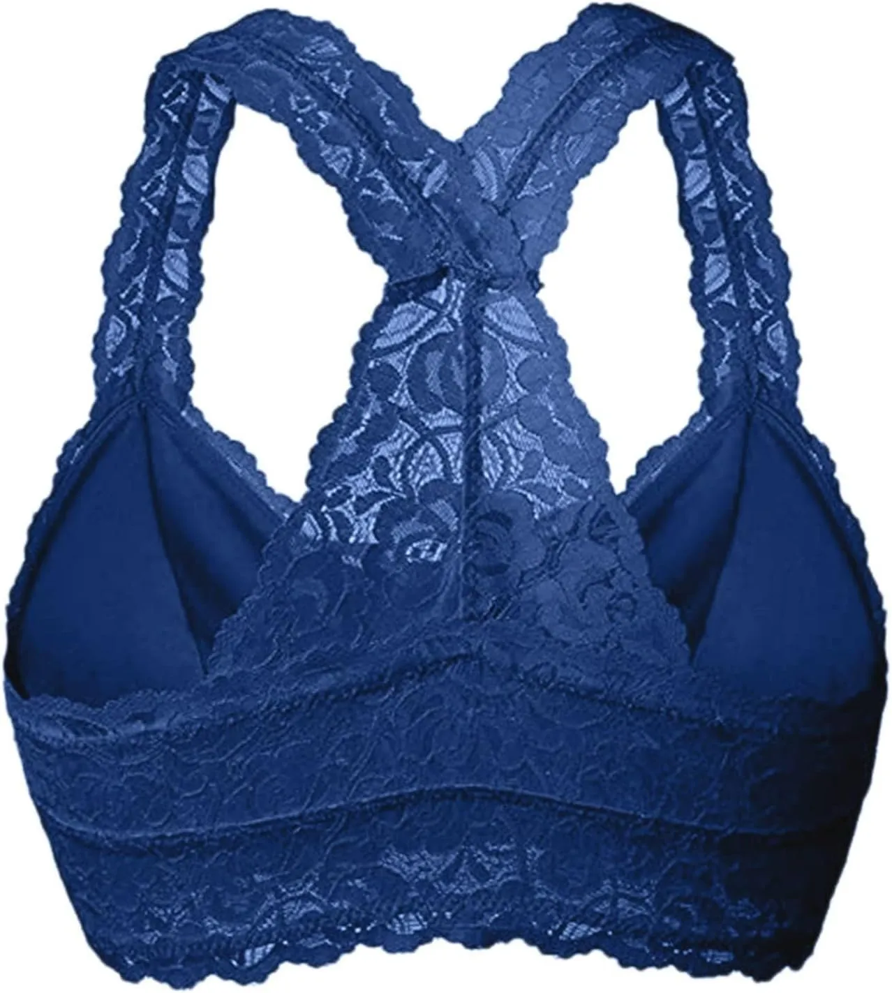 Womens Floral Lace Bralette Padded Breathable Lingerie Wireless Bralette Everyday Plus Size Sports Bras