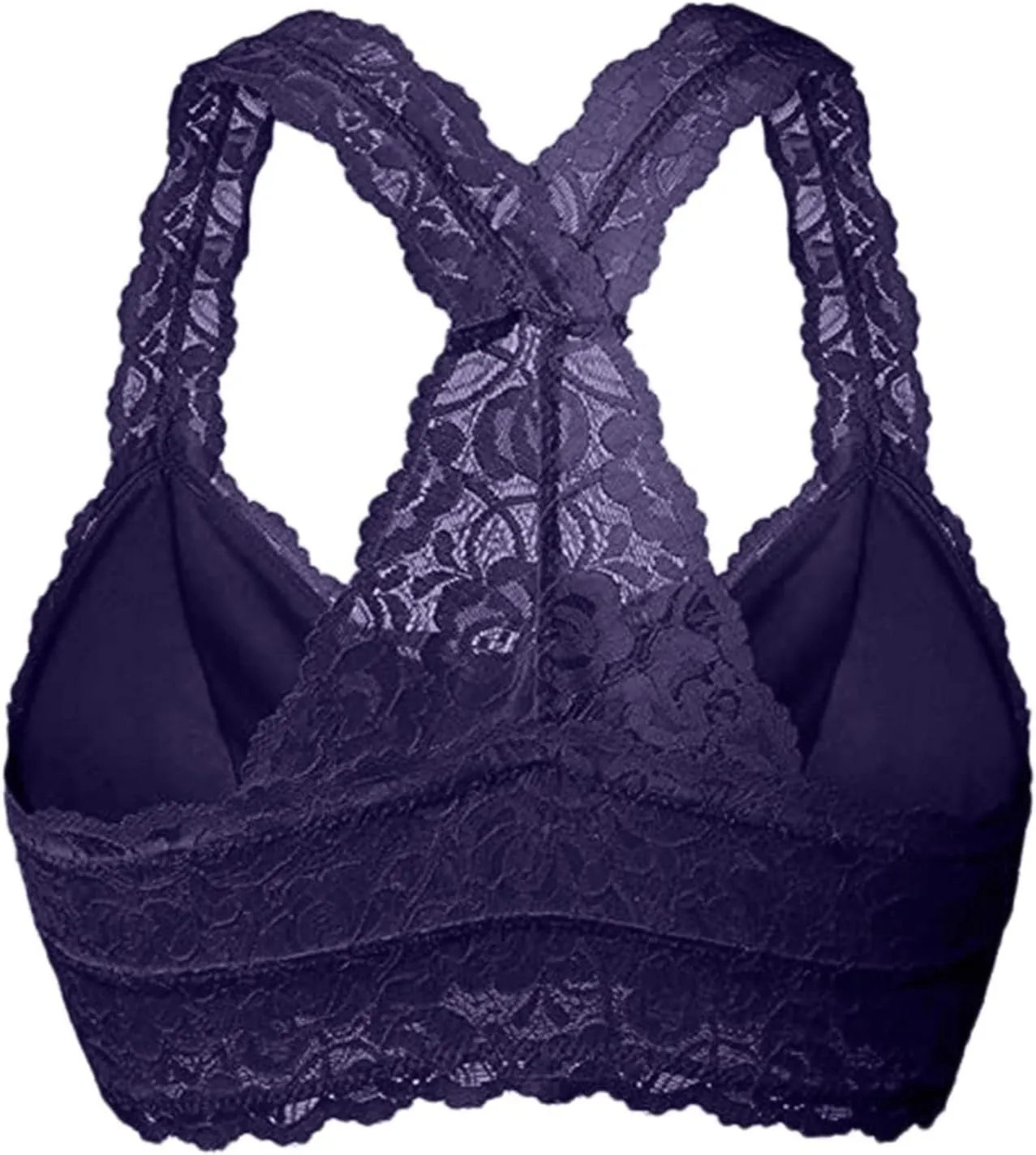 Womens Floral Lace Bralette Padded Breathable Lingerie Wireless Bralette Everyday Plus Size Sports Bras