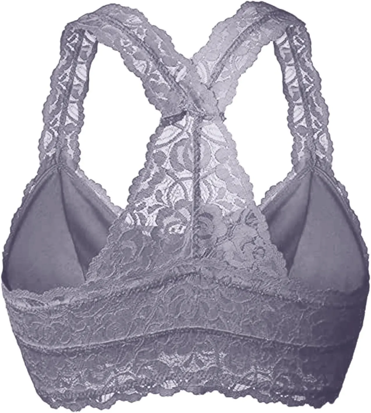 Womens Floral Lace Bralette Padded Breathable Lingerie Wireless Bralette Everyday Plus Size Sports Bras