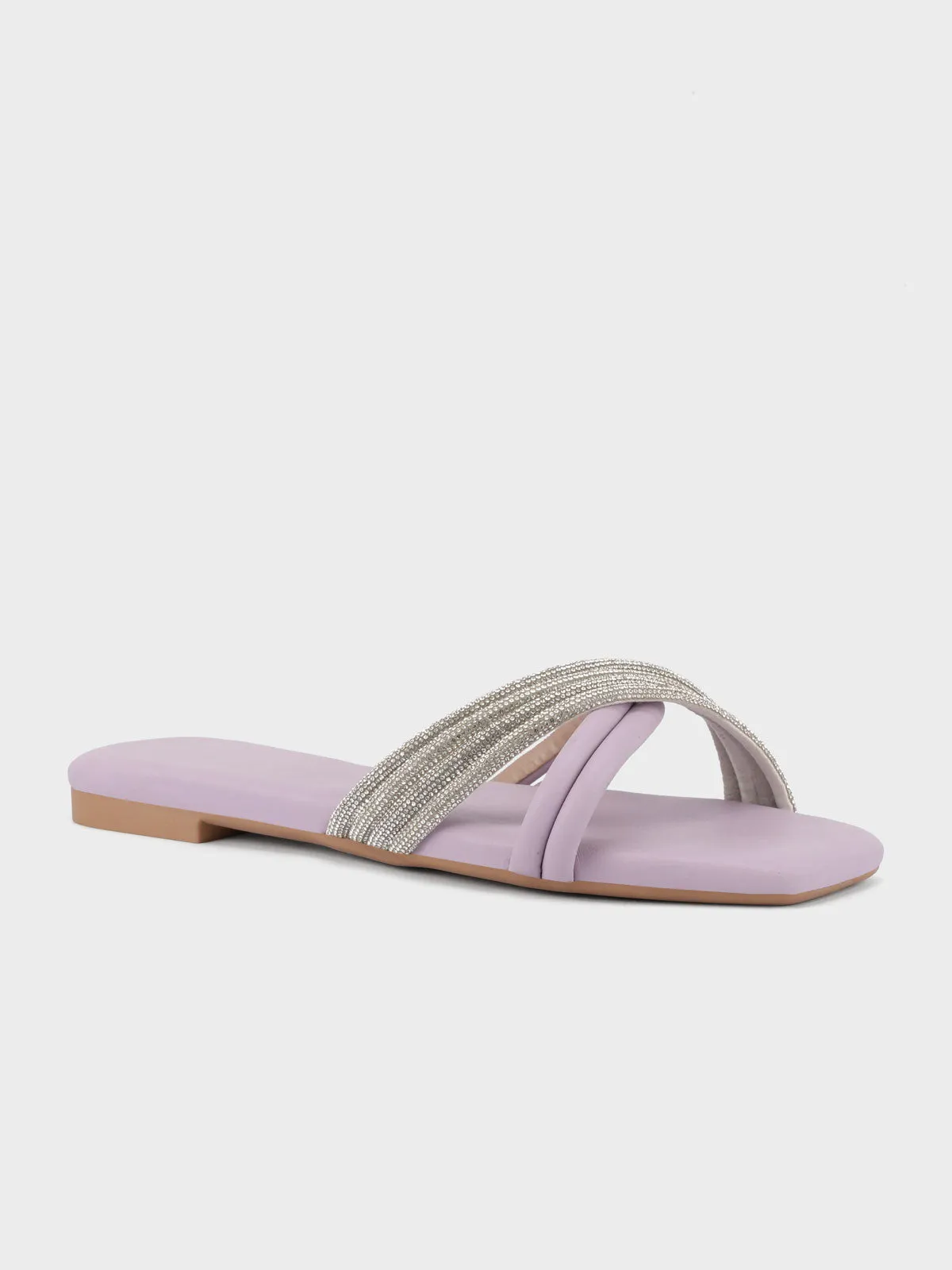 Womens "CELLA" Crossover Stylish Slippers
