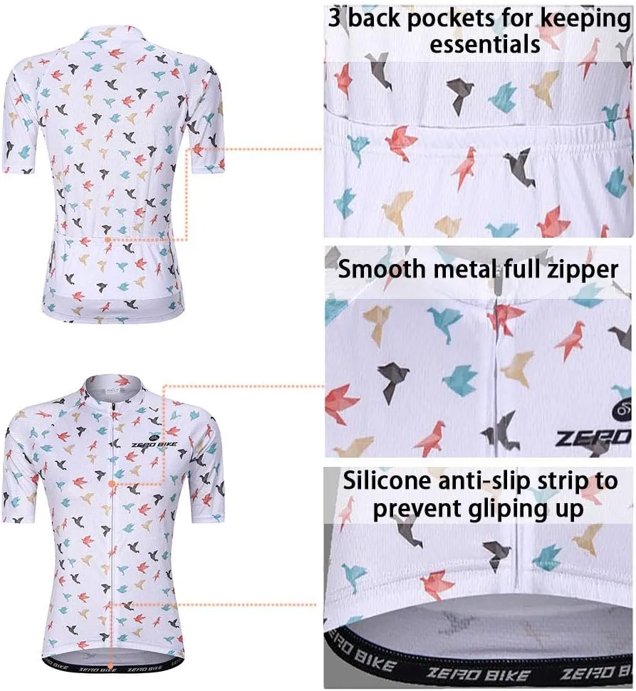Women's Short Sleeve Cycling Jersey Jacket Cycling Shirt Quick Dry Breathable Mountain Clothing Bike Top