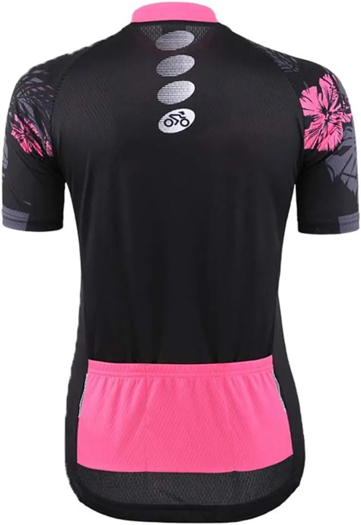 Women's Short Sleeve Cycling Jersey Jacket Cycling Shirt Quick Dry Breathable Mountain Clothing Bike Top
