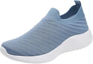 Womens Slip on Walking Shoes Comfort Lightweight Breathable Sock Shoes Mesh Casual Fashion Tennis Running Sneakers