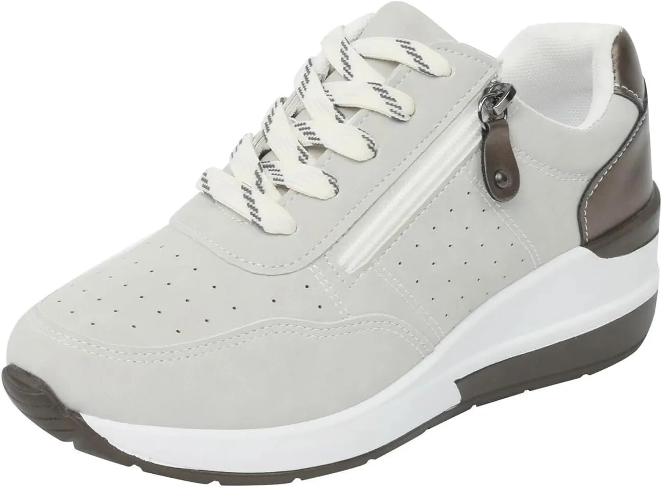 Women's Slip On Walking Shoes Faux Leather Classic Tennis Shoes Breathable Non Slip Athletic Gym Workout Training Fashion Sneakers Minimalist Barefoot Sneakers