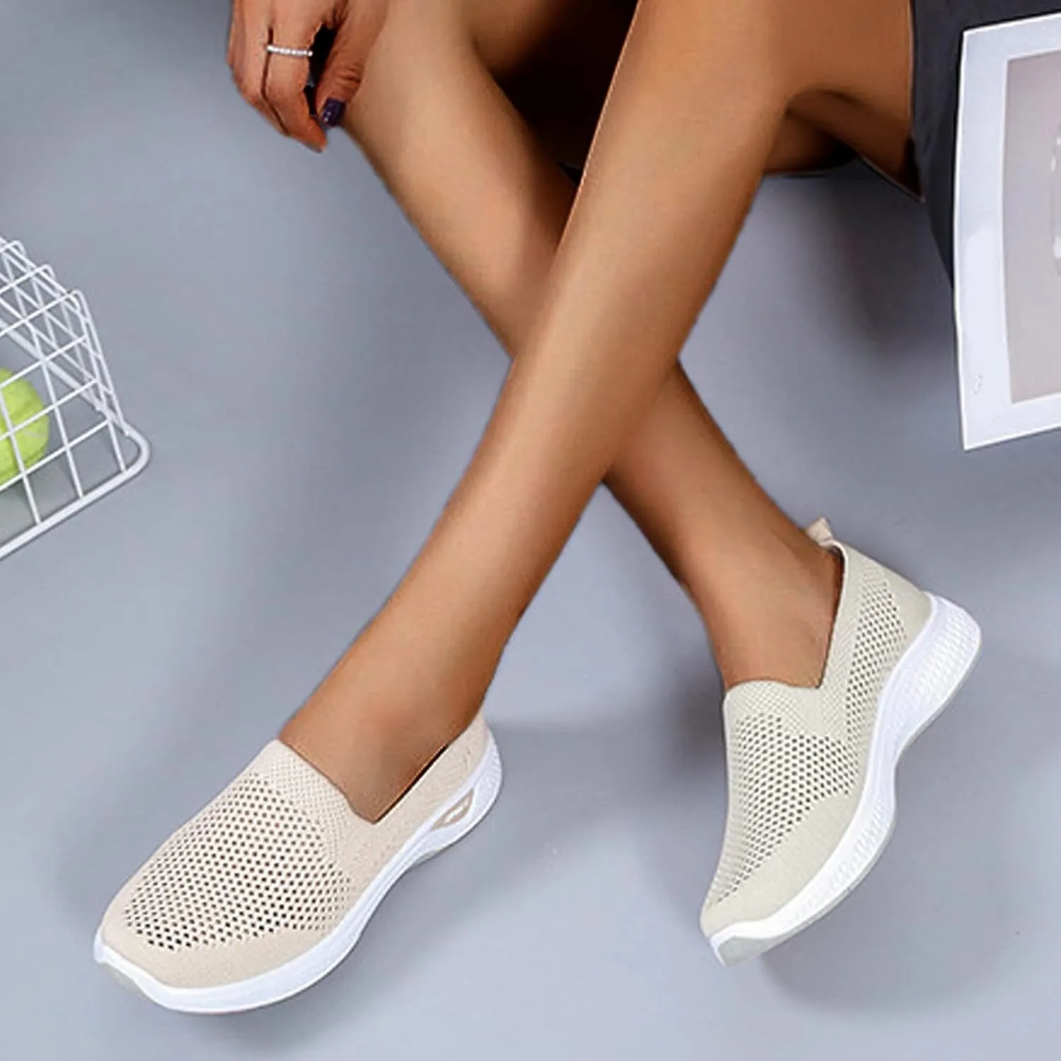 Women's Sneakers 2024 New Orthopedic Shoes Non-Slip Walking Foam Shoes Lightweight Comfort Platform Sneakers Arch Support