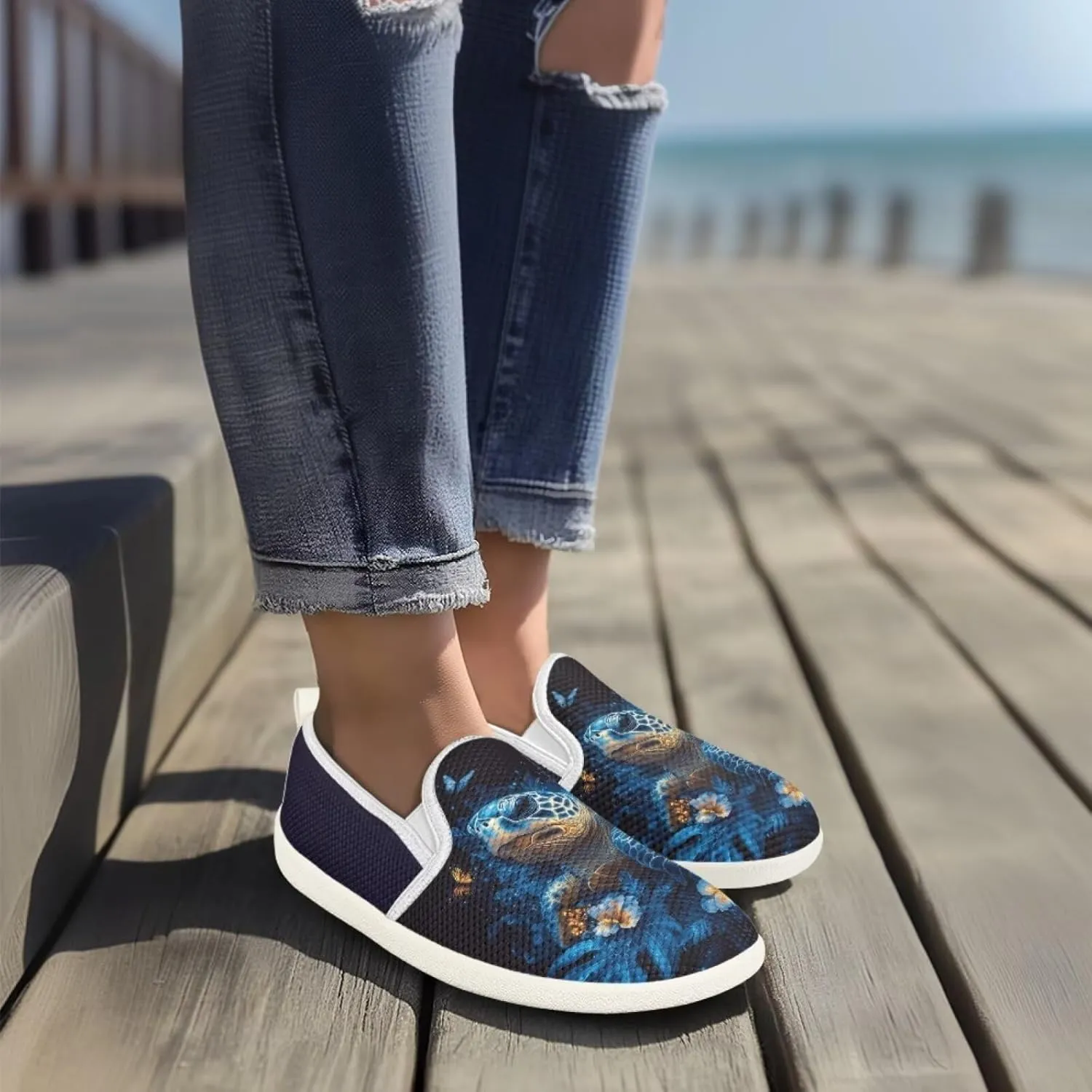 Womens Turtle Outdoor Loafer Casual Wedding Shoes Dress Flat Classic Leisure Driving Walking Shoes