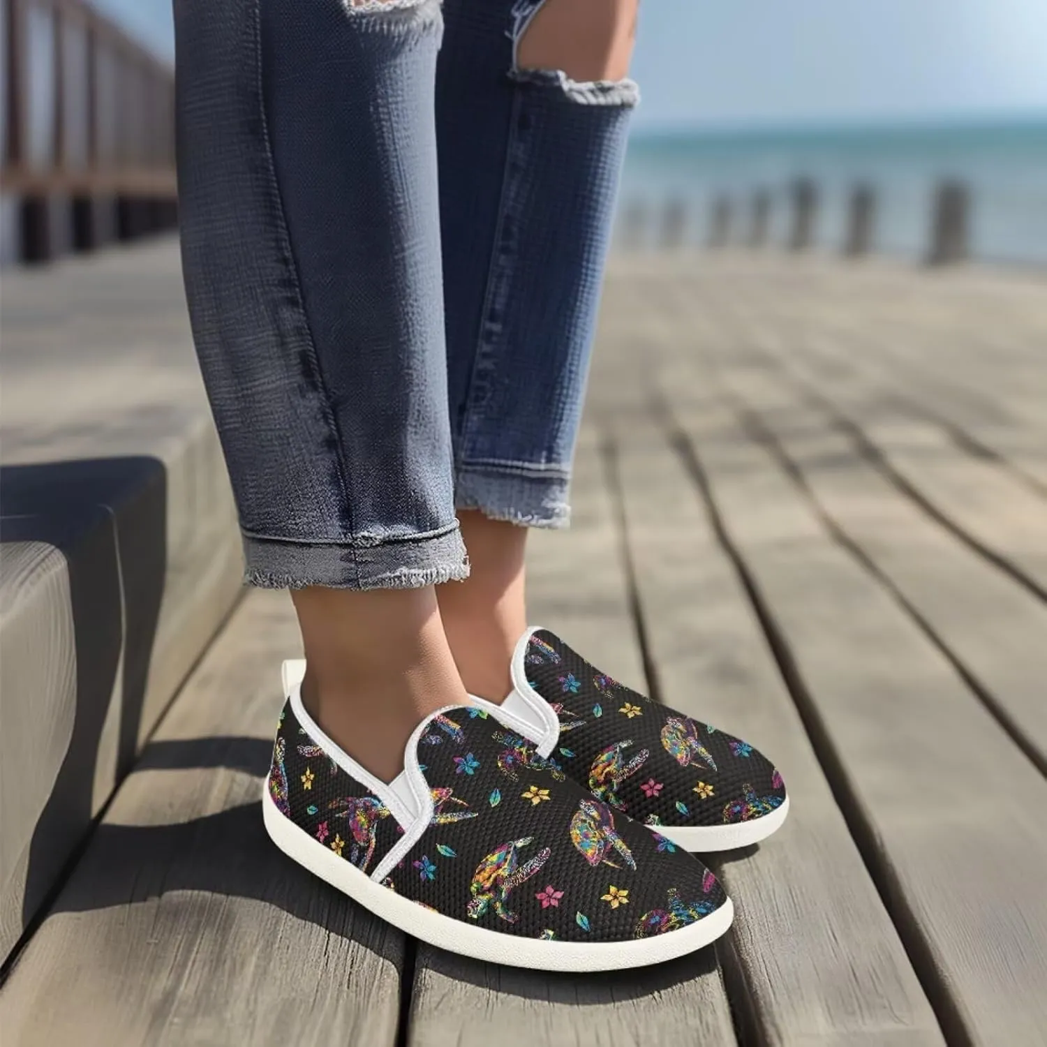 Womens Turtle Outdoor Loafer Casual Wedding Shoes Dress Flat Classic Leisure Driving Walking Shoes