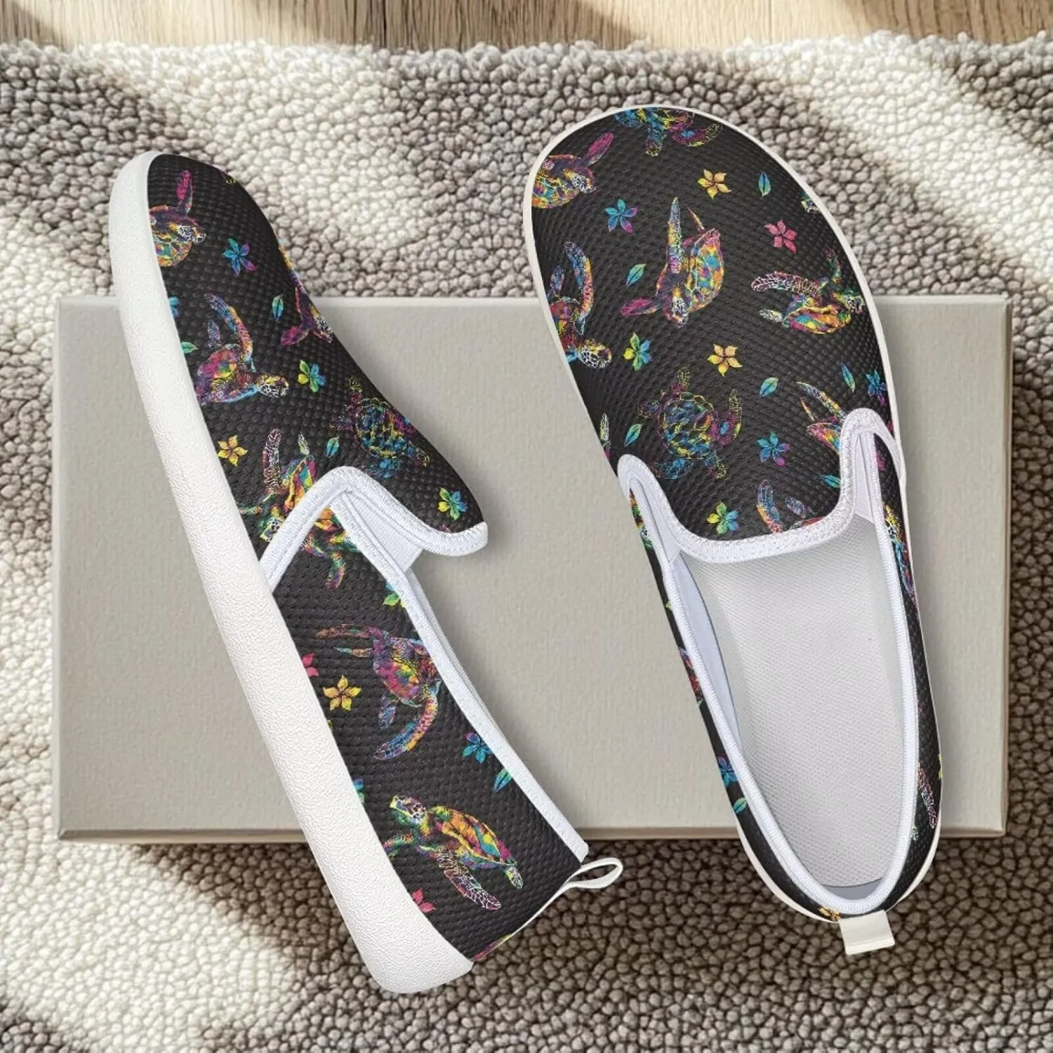 Womens Turtle Outdoor Loafer Casual Wedding Shoes Dress Flat Classic Leisure Driving Walking Shoes