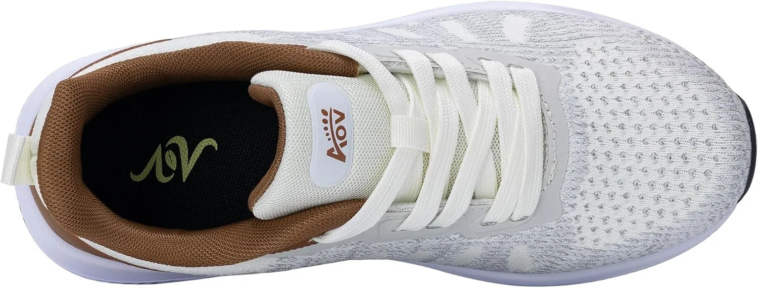 Women's Walking Shoes with Arch Support Plantar Fasciitis Air Tennis Sneakers for Gym Workout