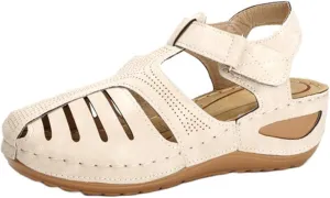 Women's Wedge Sandals Summer Closed Toe Comfortable Ankle Strap Sandals for Women Platform Dressy Wedge Casual Bohemia Gladiator Hollow Out Orthopedic Shoes Vintage Casual Comfortable Sandal