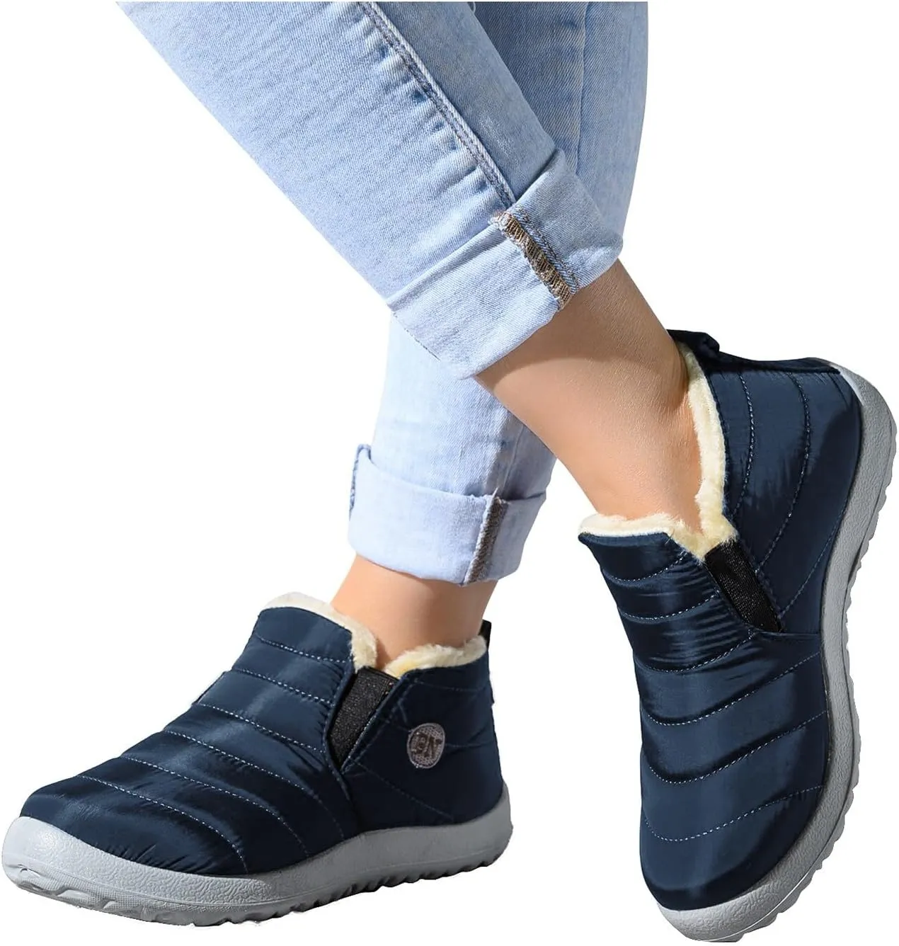 Womens Winter Boots Waterproof 8 Wide Womens Winter Boots Wide Width Mid Calf Womens Ankle Snow Boots Wide Width Winter Boots for Women Waterproof Snow High Heels Waterproof Womens Boots Wide Width