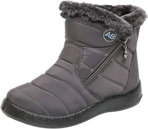 Womens Winter Snow Boots Waterproof Black Ankle Snow Boots for Women Snow Boots Womens Slip on Womens Tall Rubber Boots Waterproof Womens Winter Ankle Boots Wide