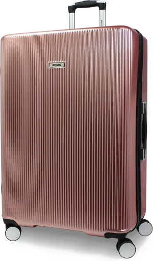 World Traveler Dejuno Monarch Lightweight Hardside Polycarbonate Expandable Spinner Luggage with TSA Lock, Rose Gold, 30-inch