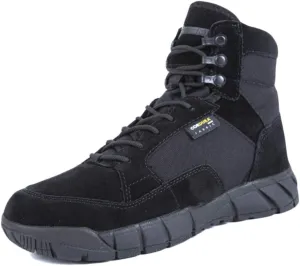 Wygwlg Men Military Army Tactical Boots Waterproof Outdoor Sports Hiking Work Combat Lace Up Breathable High Top Desert Shoes