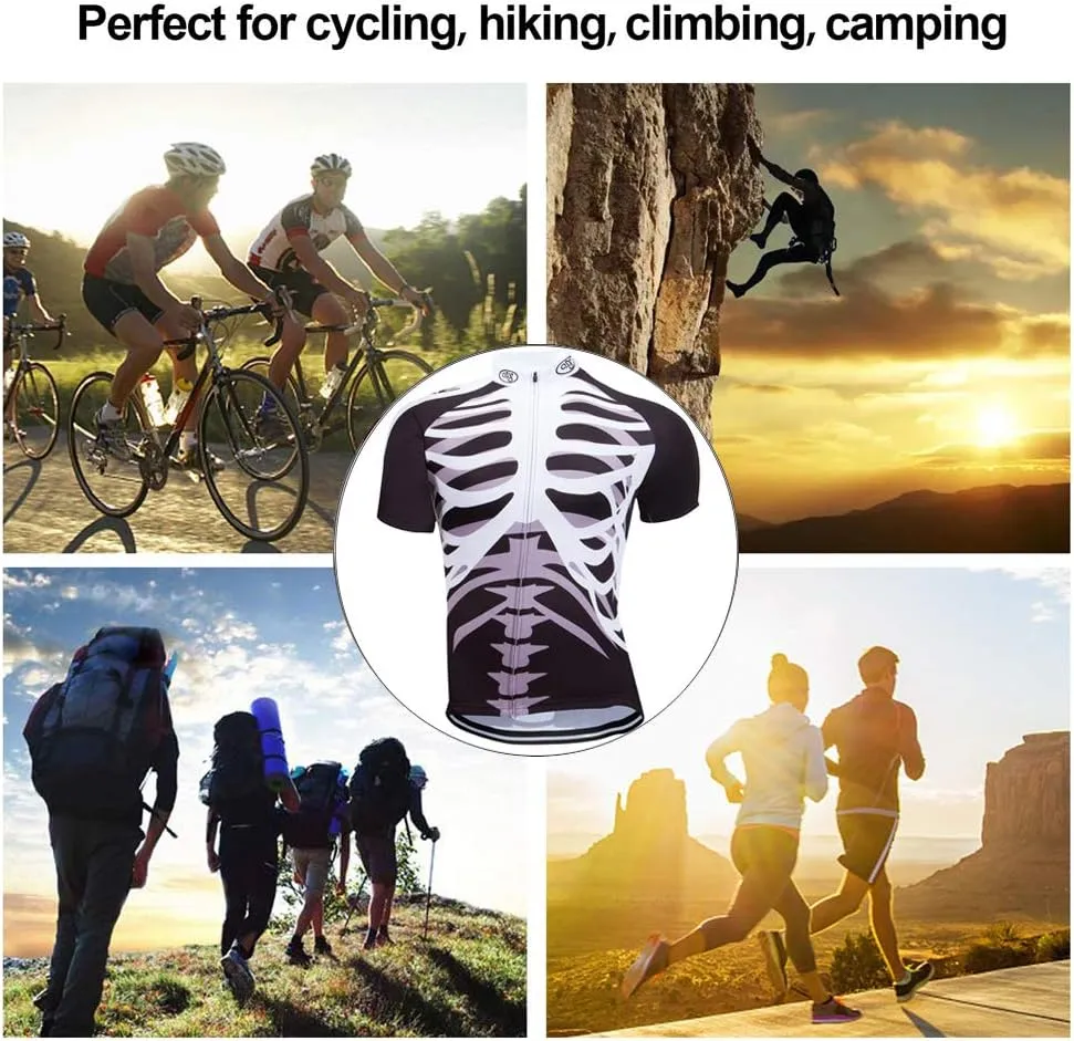 ZEROBIKE Men's Short Sleeve Cycling Jersey Jacket Cycling Shirt Quick Dry Breathable Mountain Clothing Bike Top